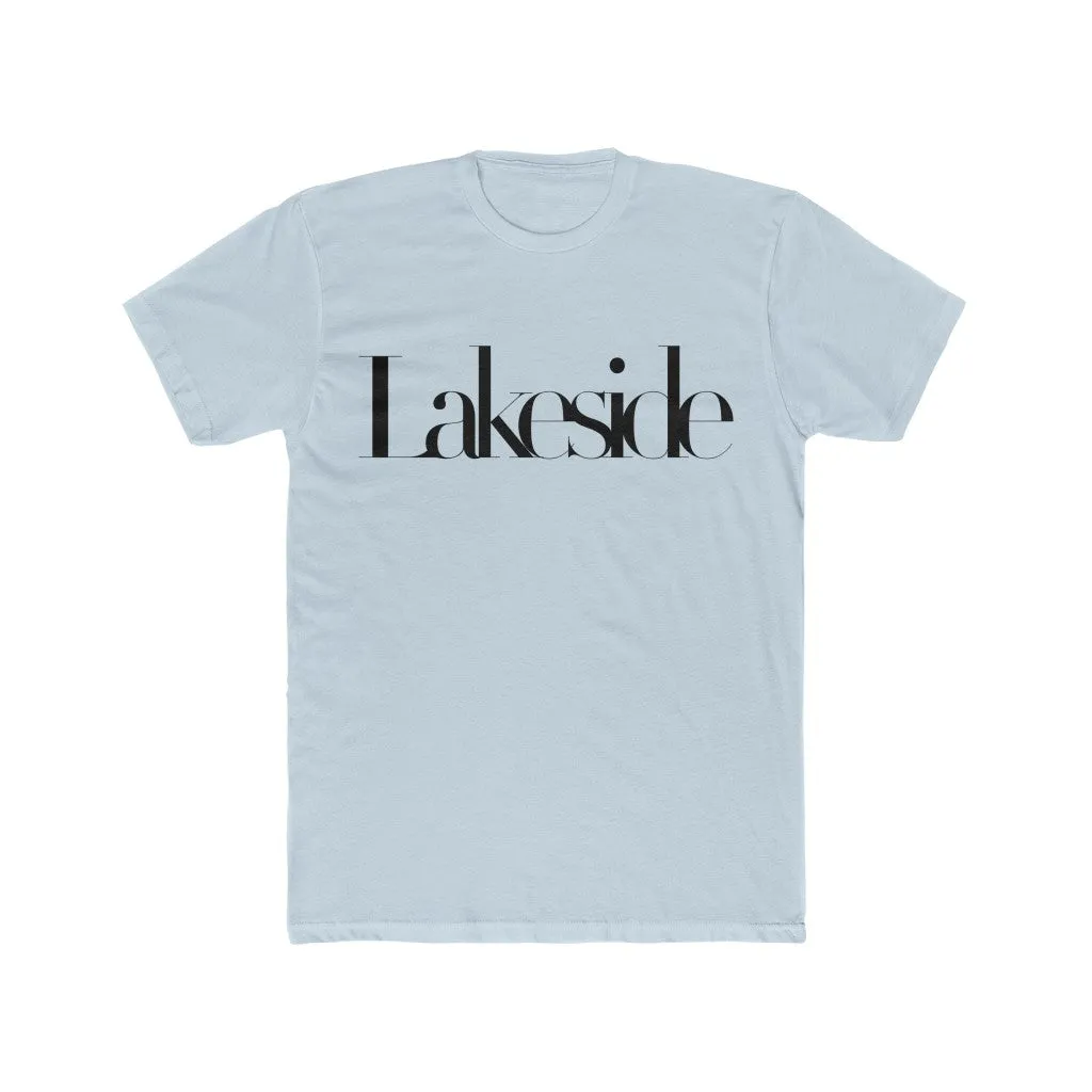 Lakeside Typography Unisex Cotton Crew Tee