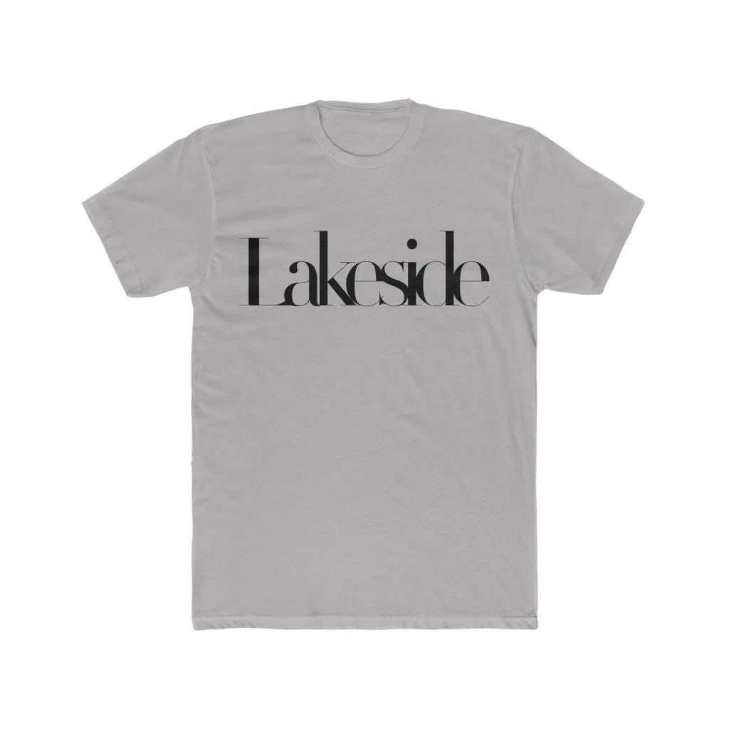 Lakeside Typography Unisex Cotton Crew Tee