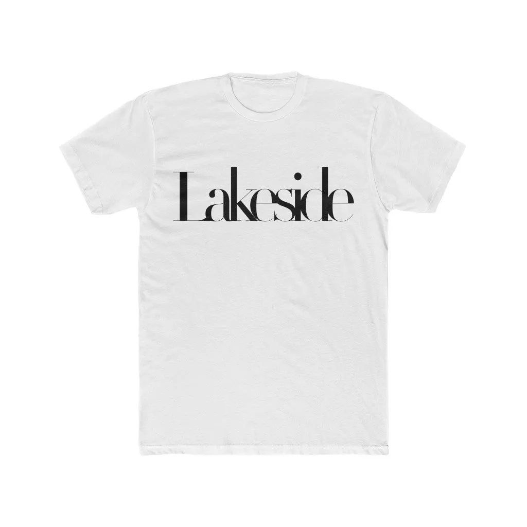 Lakeside Typography Unisex Cotton Crew Tee