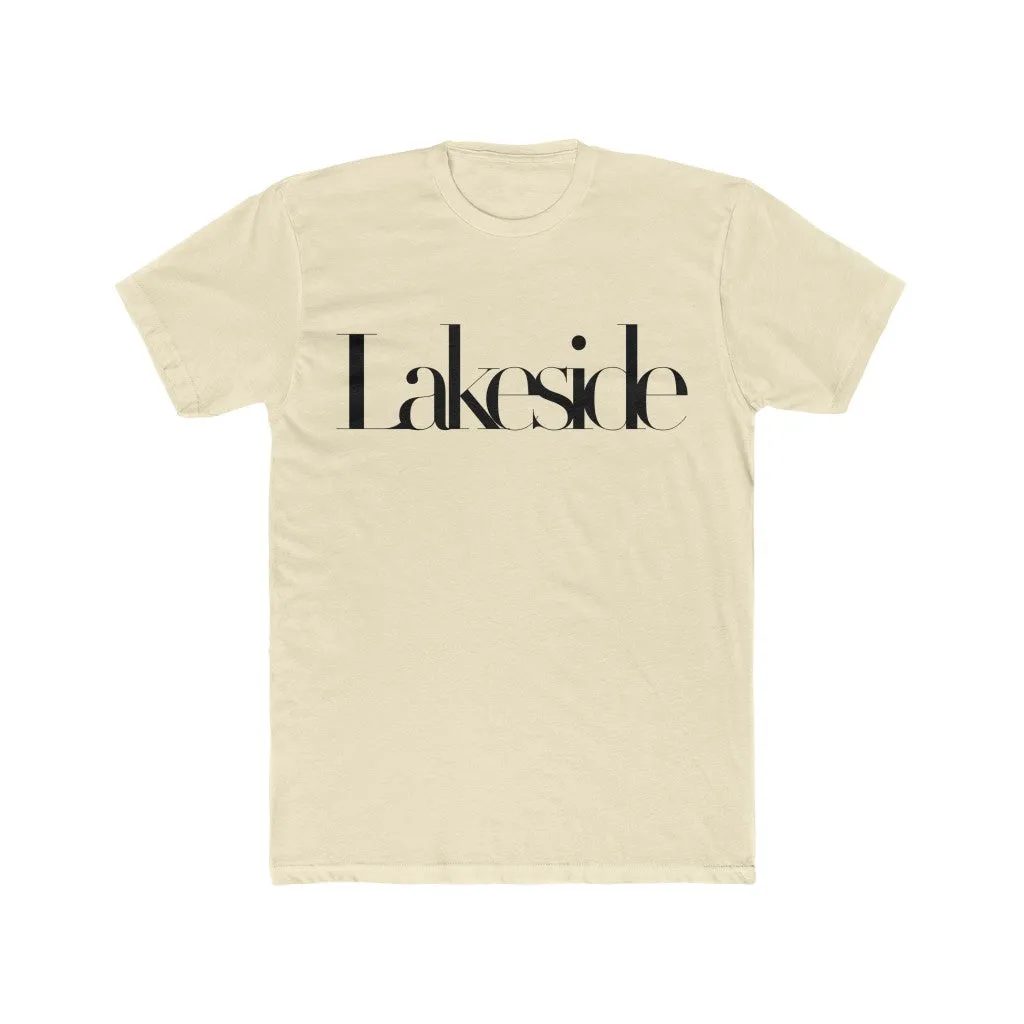 Lakeside Typography Unisex Cotton Crew Tee