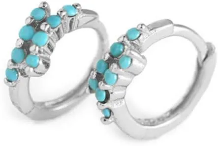 Layered CZ Small Hoop Earrings for Women Girls Sterling Silver Hypoallergenic Minimalist Cubic Zirconia Cute Cartilage Cuff Helix Wrap Sleeper Earring Huggie Hoops Fashion Jewelry