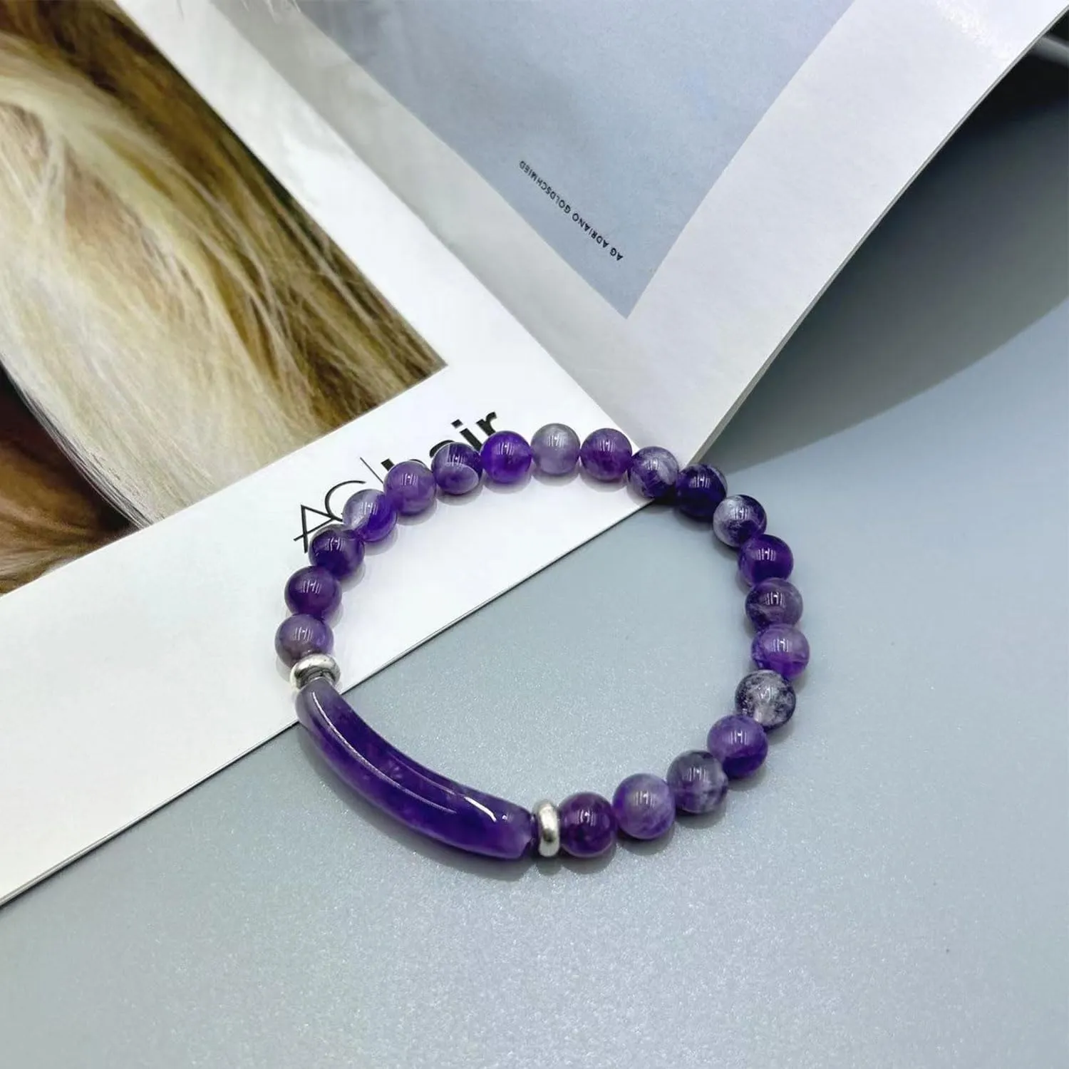 Link Pheromone Bracelet for Women Healing Crystal Beaded Bracelets Rose Quartz Pheromone Bracelet Energy Chakra Stone Beaded Bangle Jewelry Gifts for Women