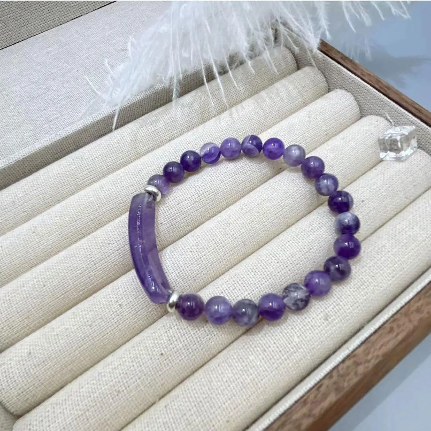 Link Pheromone Bracelet for Women Healing Crystal Beaded Bracelets Rose Quartz Pheromone Bracelet Energy Chakra Stone Beaded Bangle Jewelry Gifts for Women