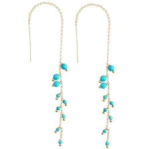 Lisa Threader Earrings - Clear Day