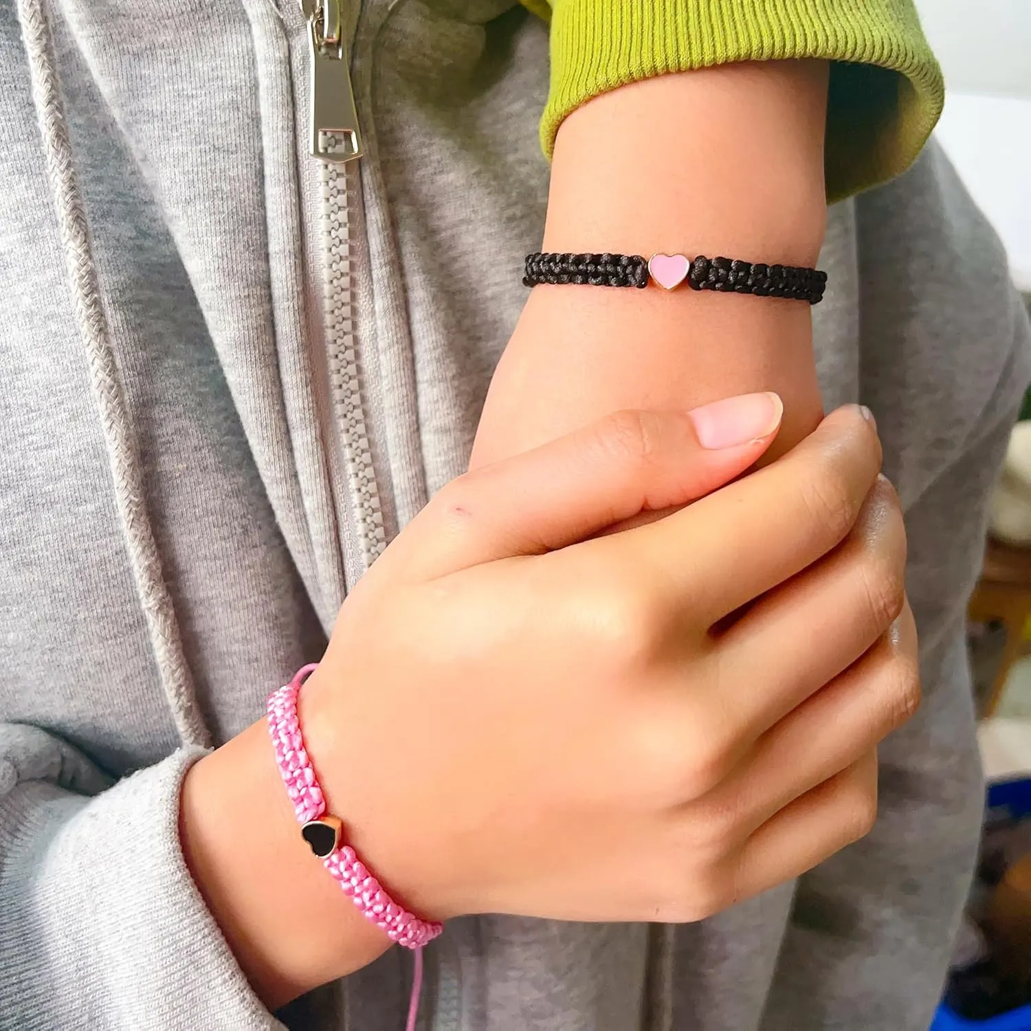Matching Bracelets for Couples Best Friends Valentines Day for Her Him Heart Bracelet of Fate Relationships Bracelets for Couple