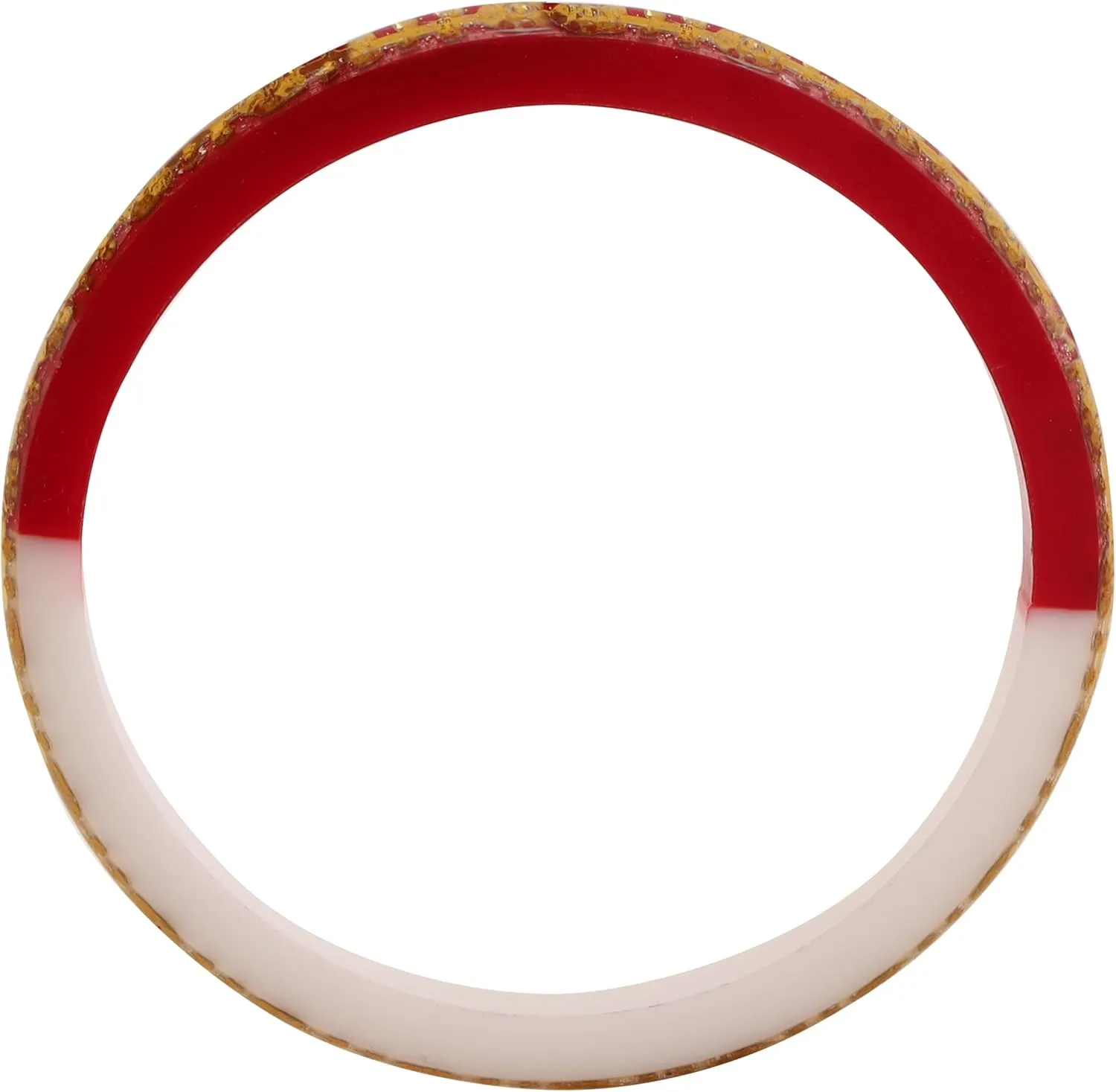 Meenakshi imitation Set of 4 Handcrafted Red White Gold Plated Laminated Bangles Bollywood Designer Jewelry With Box Gift For Her Bangle Bracelets In Gold Tone For Women