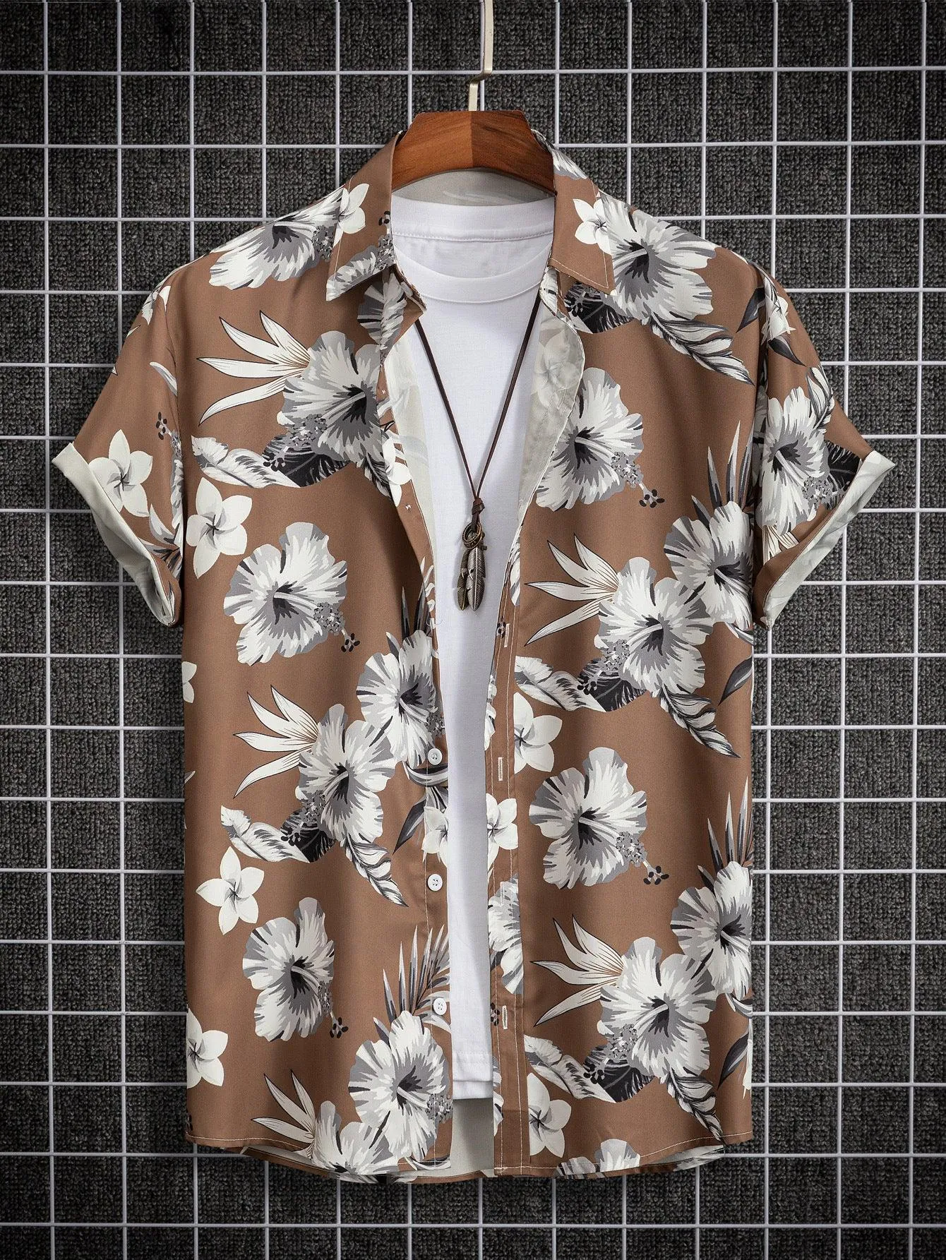 Men Fashion Digital Printed Shirts Are Simple And Fashionable