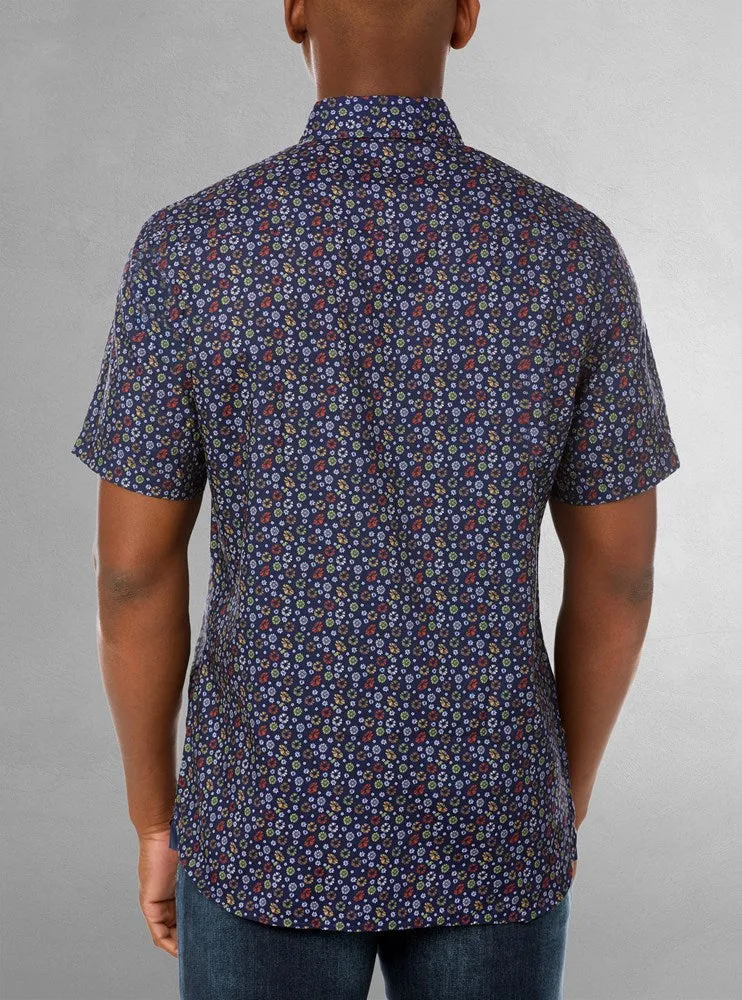 Men's casual short sleeve shirt