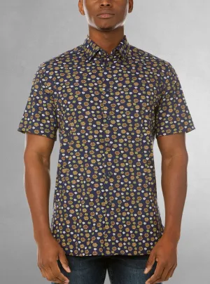 Men's casual short sleeve stretch shirt