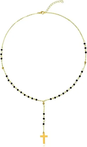 MIFYNN Long Necklaces for Women Black Lariat Y-Shaped Necklace Star Necklace Discs Necklace Trendy Jewelry Gifts for Women