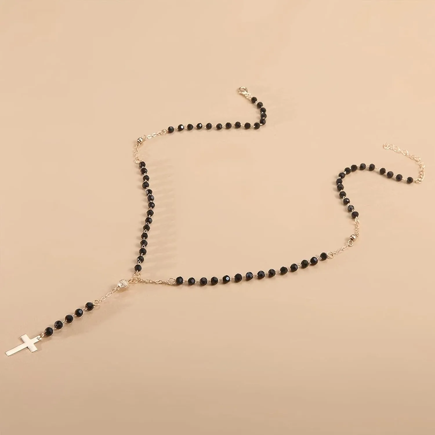 MIFYNN Long Necklaces for Women Black Lariat Y-Shaped Necklace Star Necklace Discs Necklace Trendy Jewelry Gifts for Women