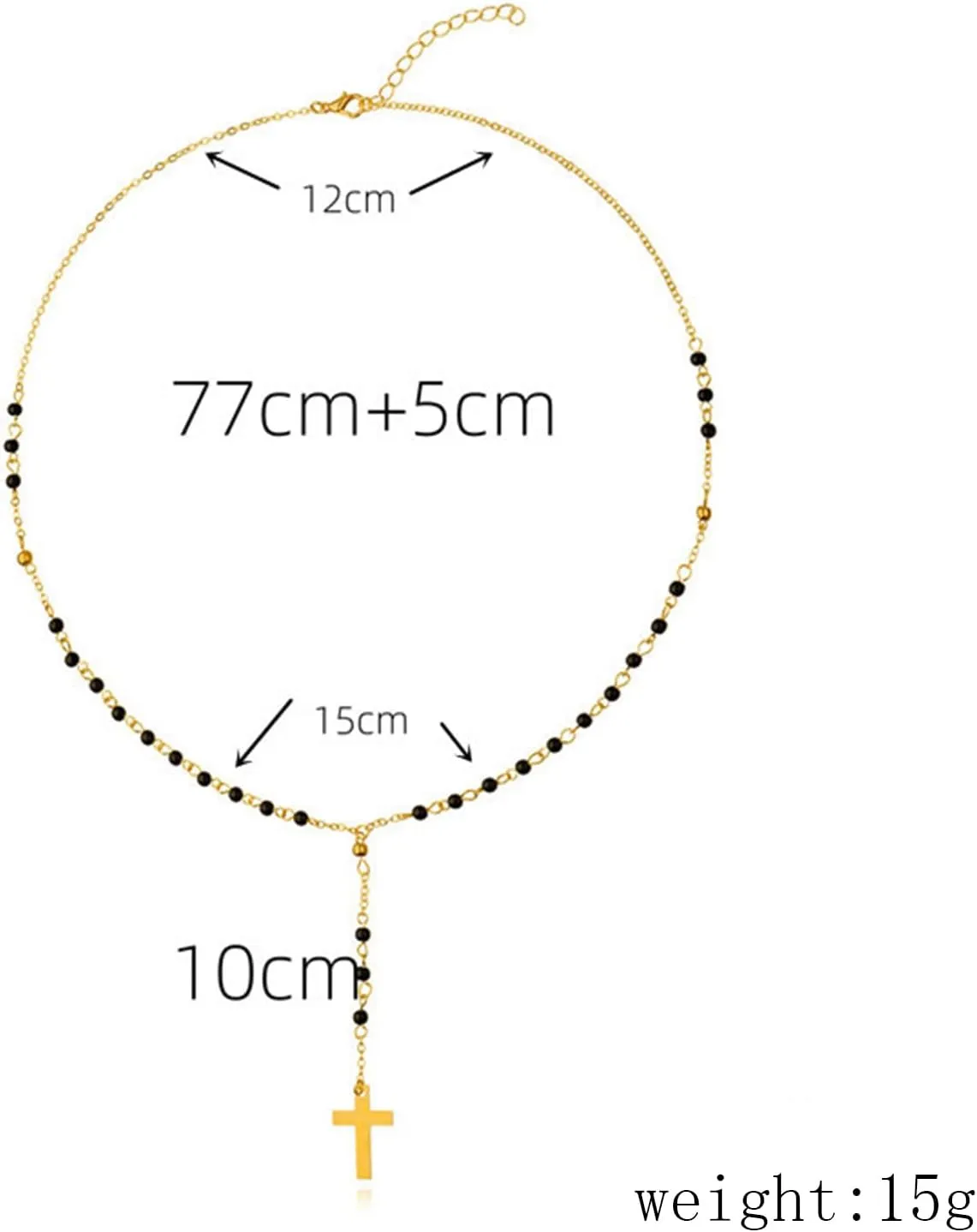 MIFYNN Long Necklaces for Women Black Lariat Y-Shaped Necklace Star Necklace Discs Necklace Trendy Jewelry Gifts for Women