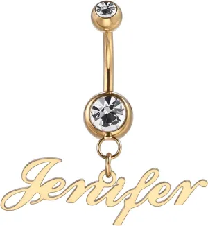 MMXX Custom Belly Ring for Women Personalized Name Initial Belly Button Ring with Heart Birthstone Nameplate Piercing Jewelry Elegant Gift for Birthday Gifts for Girlfriend, Wife