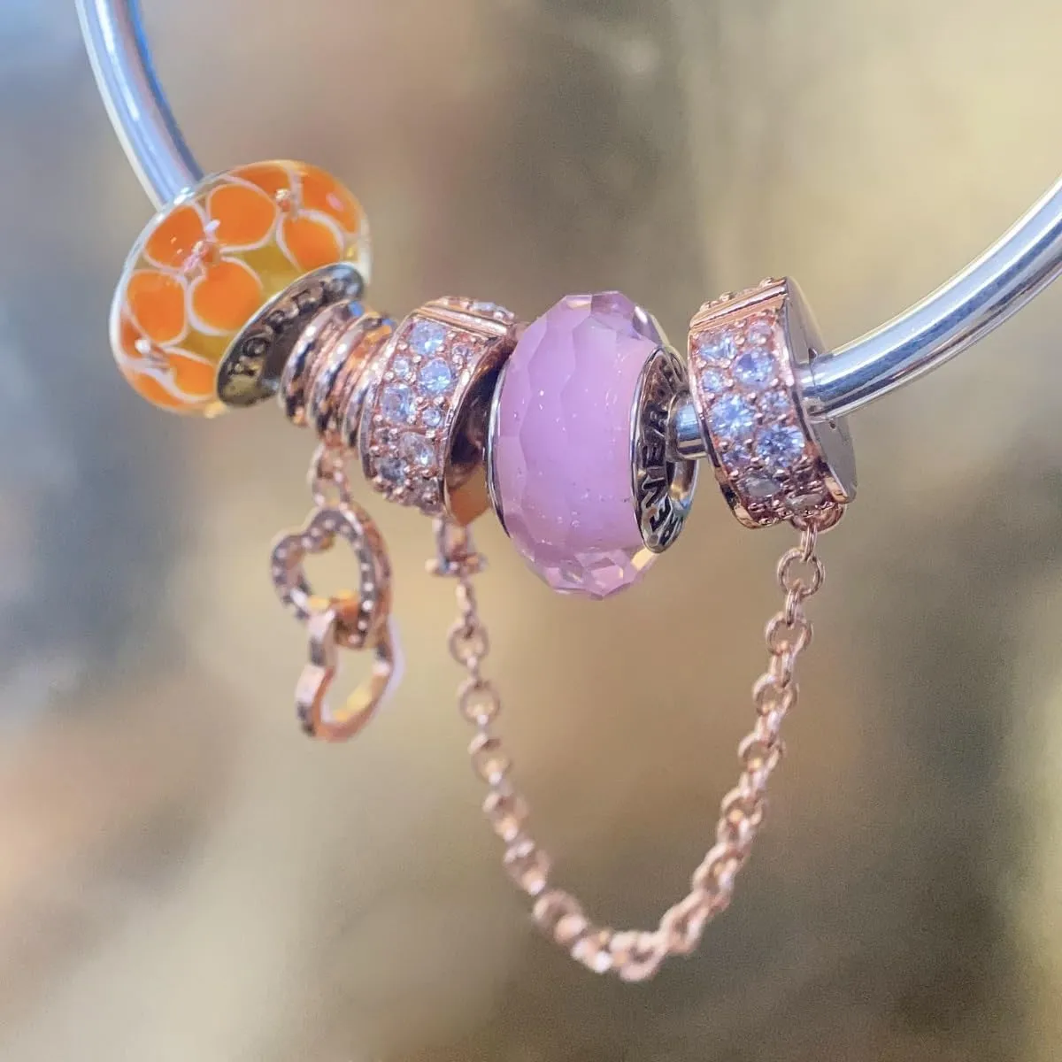 Murano Glass Charms for Pandora Bracelets Authentic 925 Sterling Silver Charms for Bracelets Glass Charms fit Pandora Style Bracelet for Women
