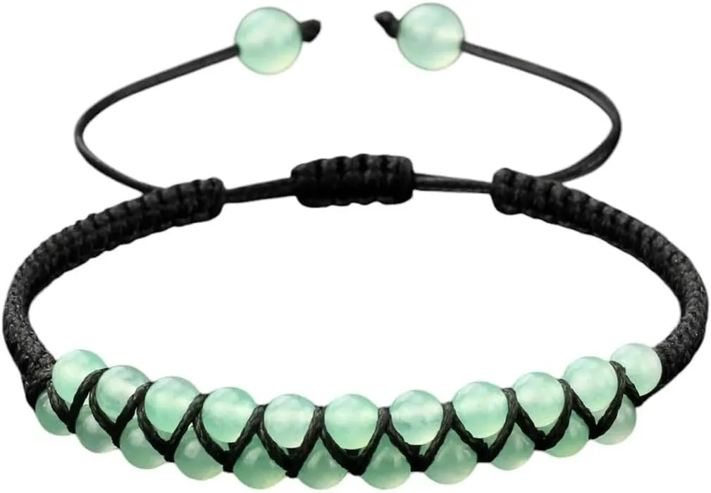 New 2025 Unisex 30 Styles Solid Color Natural Stone Handmade Knot Bracelet Bangles Buddhism Prayer Double Layer Beads Rope Gifts Jewelry Fashion Accessories Creative For Women And Men Men