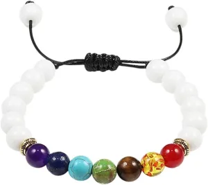 New 2025 Unisex Natural Stone Tiger Eye 7 Bracelets&Bangles Yoga Balance Beads Buddha Prayer Elastic Bracelet Men Pulseira Masculina Jewelry Fashion Accessories Creative For Women And Men Men