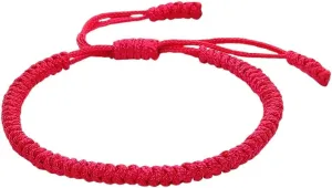New 2025 Unisex Tibetan Couple Bracelet Lucky Red String Handwoven Knots Men Women Bracelets&bangles Prayer Rope Best Friend Jewelry Findings Fashion Trendy Accessories Creative Gift For And