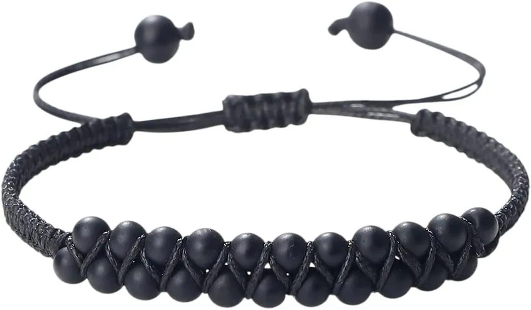 New 2026 Unisex 30 Styles Solid Color Natural Stone Handmade Knot Bracelet Bangles Buddhism Prayer Double Layer Beads Rope Gifts Jewelry Fashion Trendy Accessories Creative Gift For Women And Men