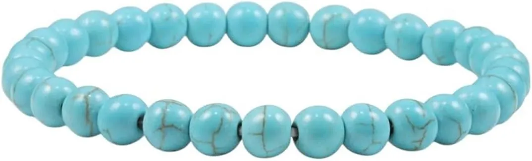 New 2026 Unisex Hot Natural Stone Bracelet Charm Blue Green Beads Buddha Prayer Strand Bracelets Bangles Fashion Stretch Jewelry Findings Gifts 6/8/10Mm Trendy Accessories For Women And Men Men