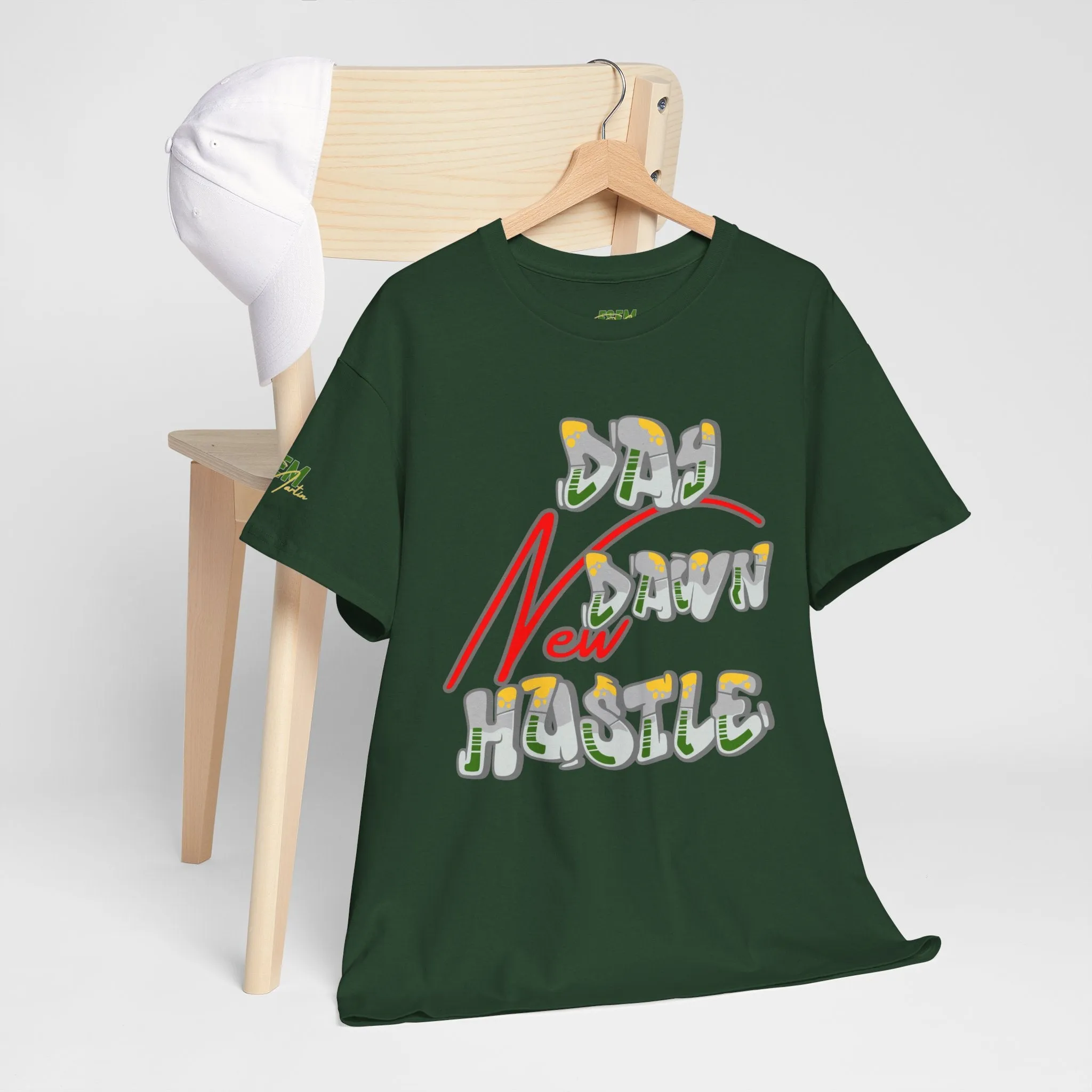 New Day, New dawn, New Hustle - Inspirational Unisex Heavy Cotton Tee
