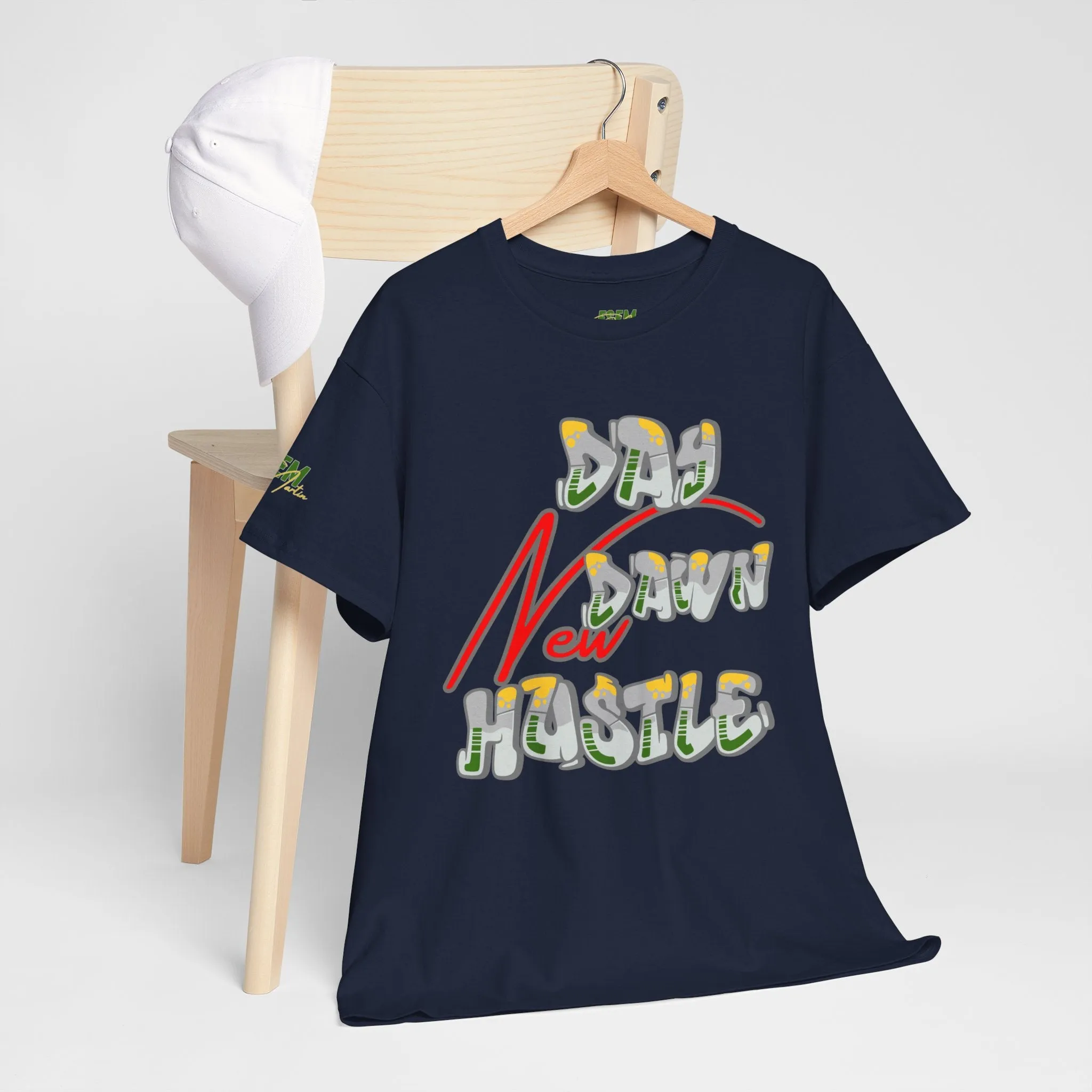 New Day, New dawn, New Hustle - Inspirational Unisex Heavy Cotton Tee
