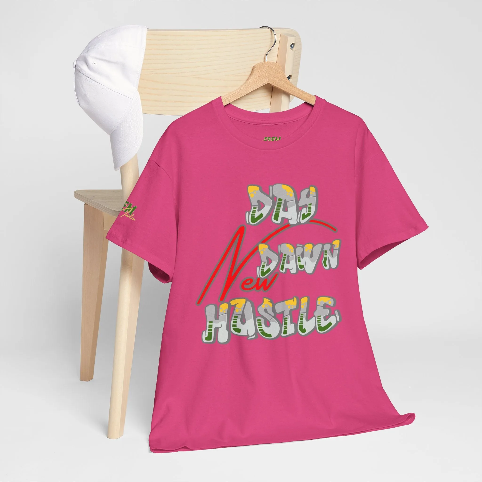 New Day, New dawn, New Hustle - Inspirational Unisex Heavy Cotton Tee