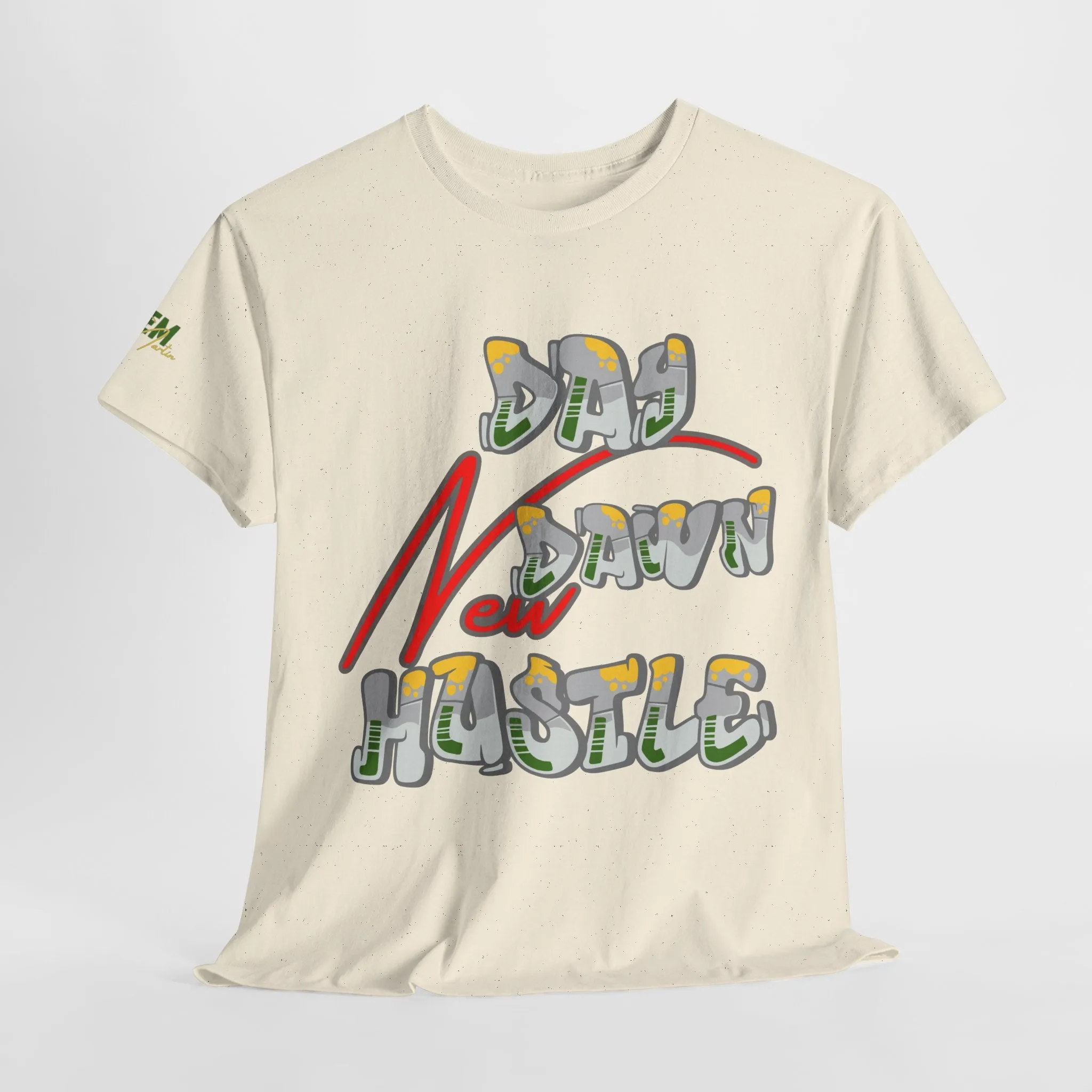 New Day, New dawn, New Hustle - Inspirational Unisex Heavy Cotton Tee
