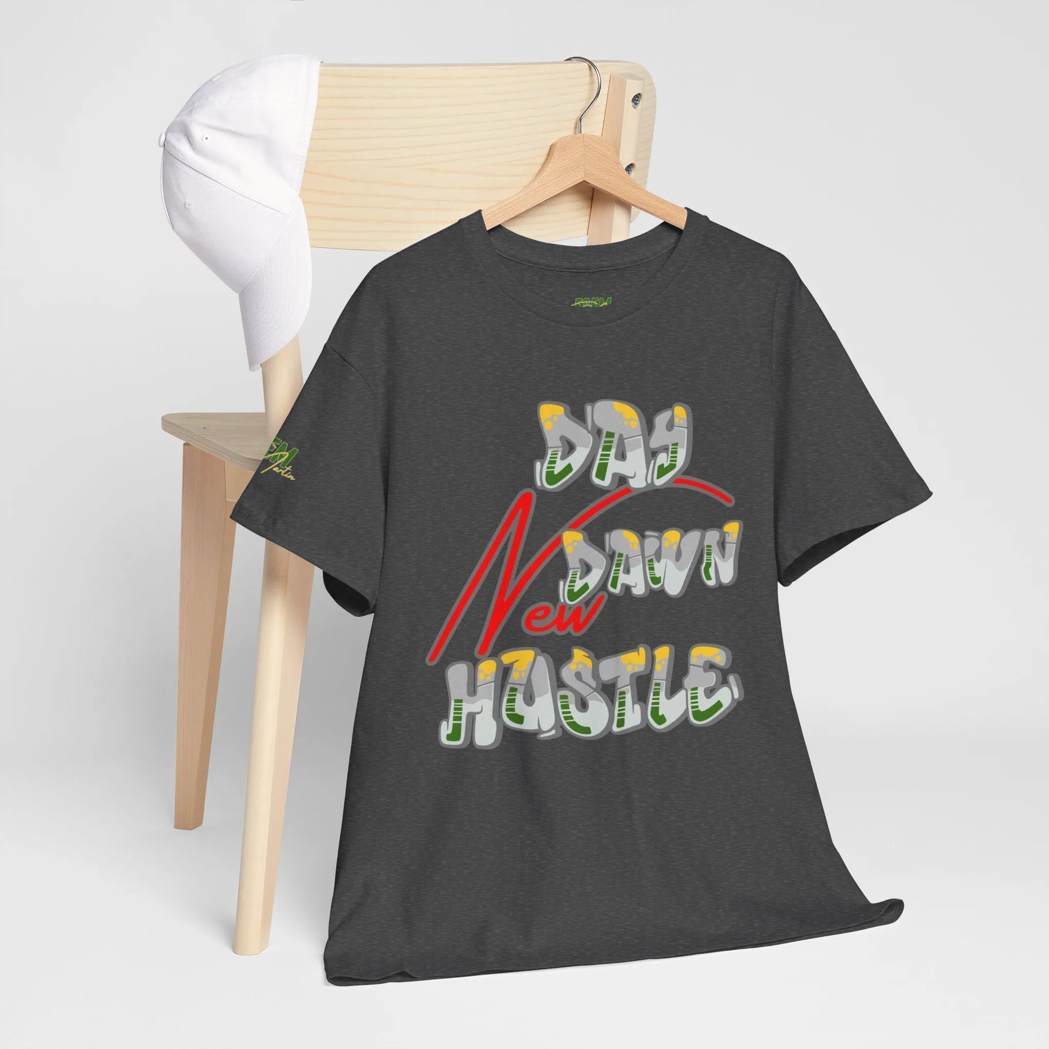 New Day, New dawn, New Hustle - Inspirational Unisex Heavy Cotton Tee
