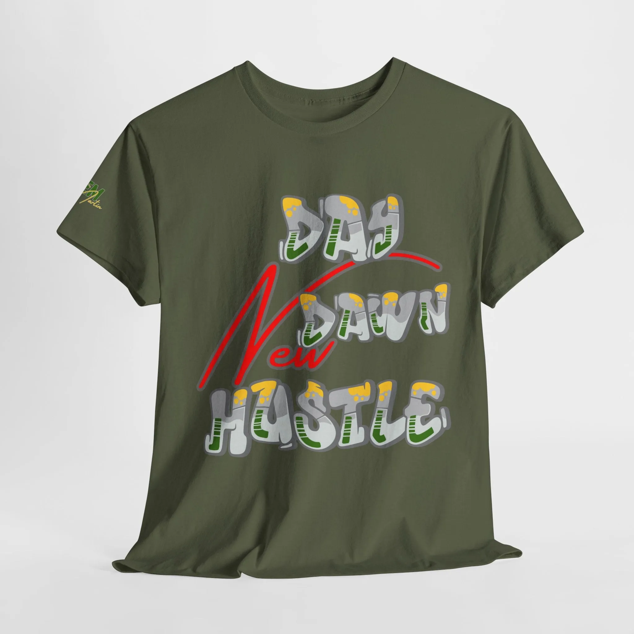 New Day, New dawn, New Hustle - Inspirational Unisex Heavy Cotton Tee
