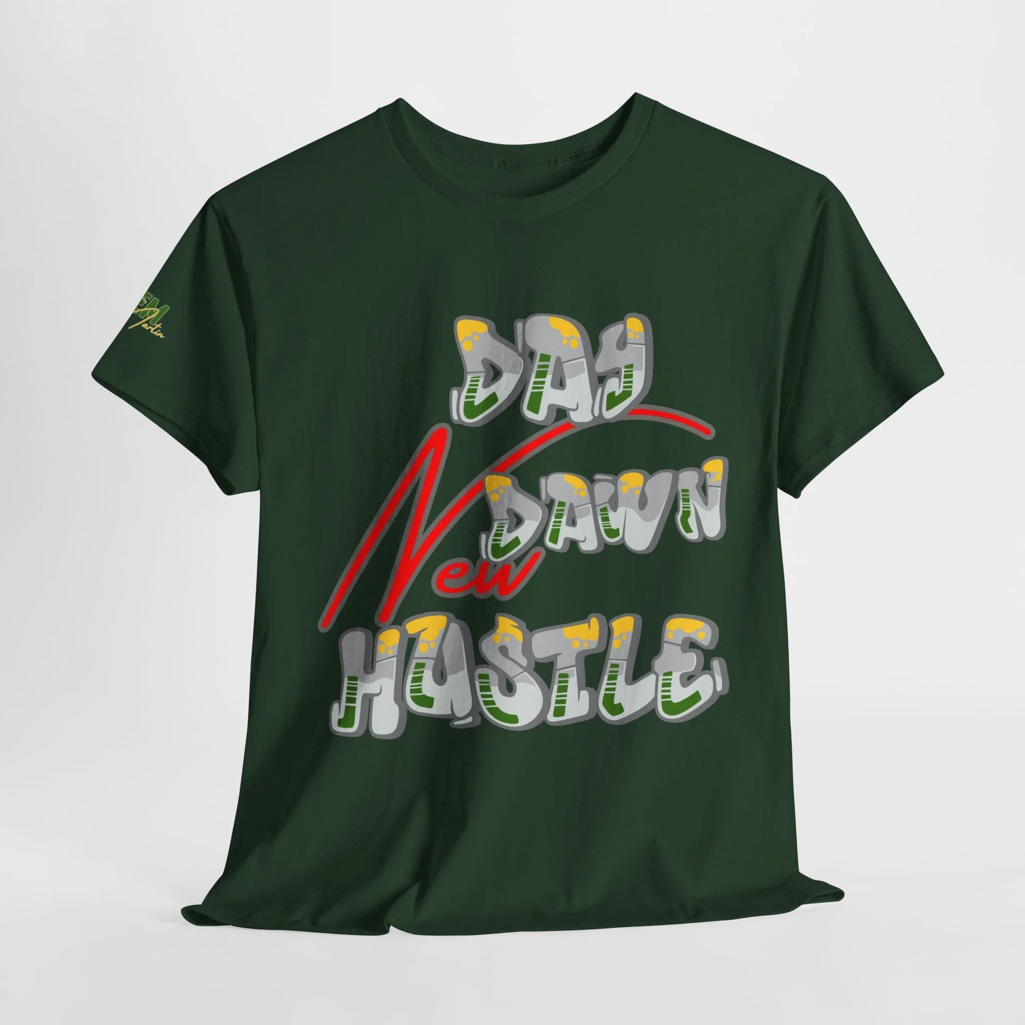 New Day, New dawn, New Hustle - Inspirational Unisex Heavy Cotton Tee