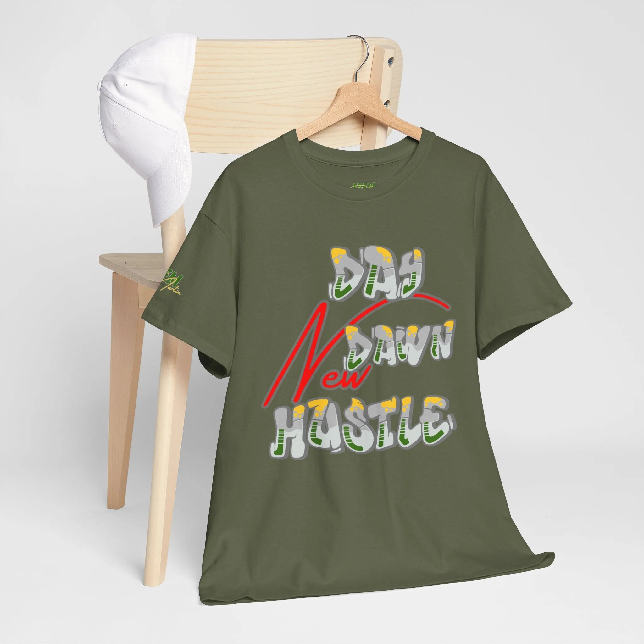 New Day, New dawn, New Hustle - Inspirational Unisex Heavy Cotton Tee
