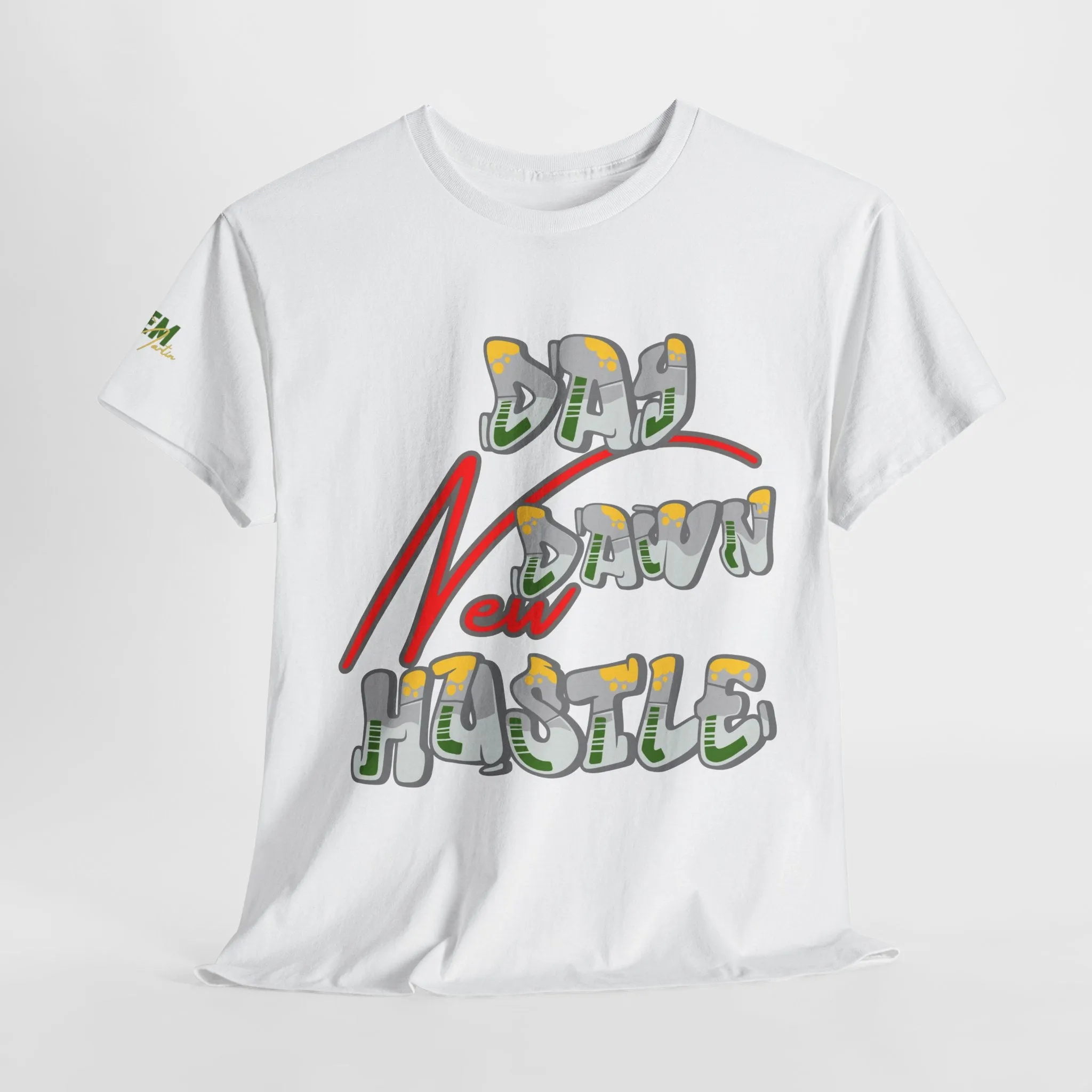 New Day, New dawn, New Hustle - Inspirational Unisex Heavy Cotton Tee
