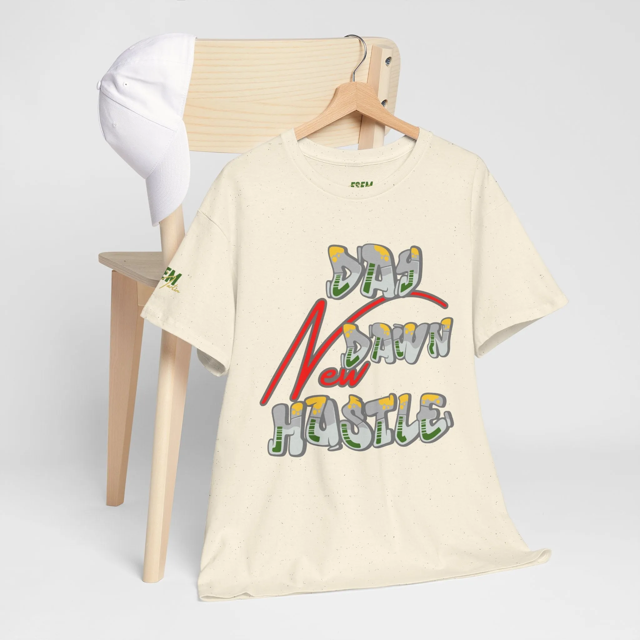 New Day, New dawn, New Hustle - Inspirational Unisex Heavy Cotton Tee