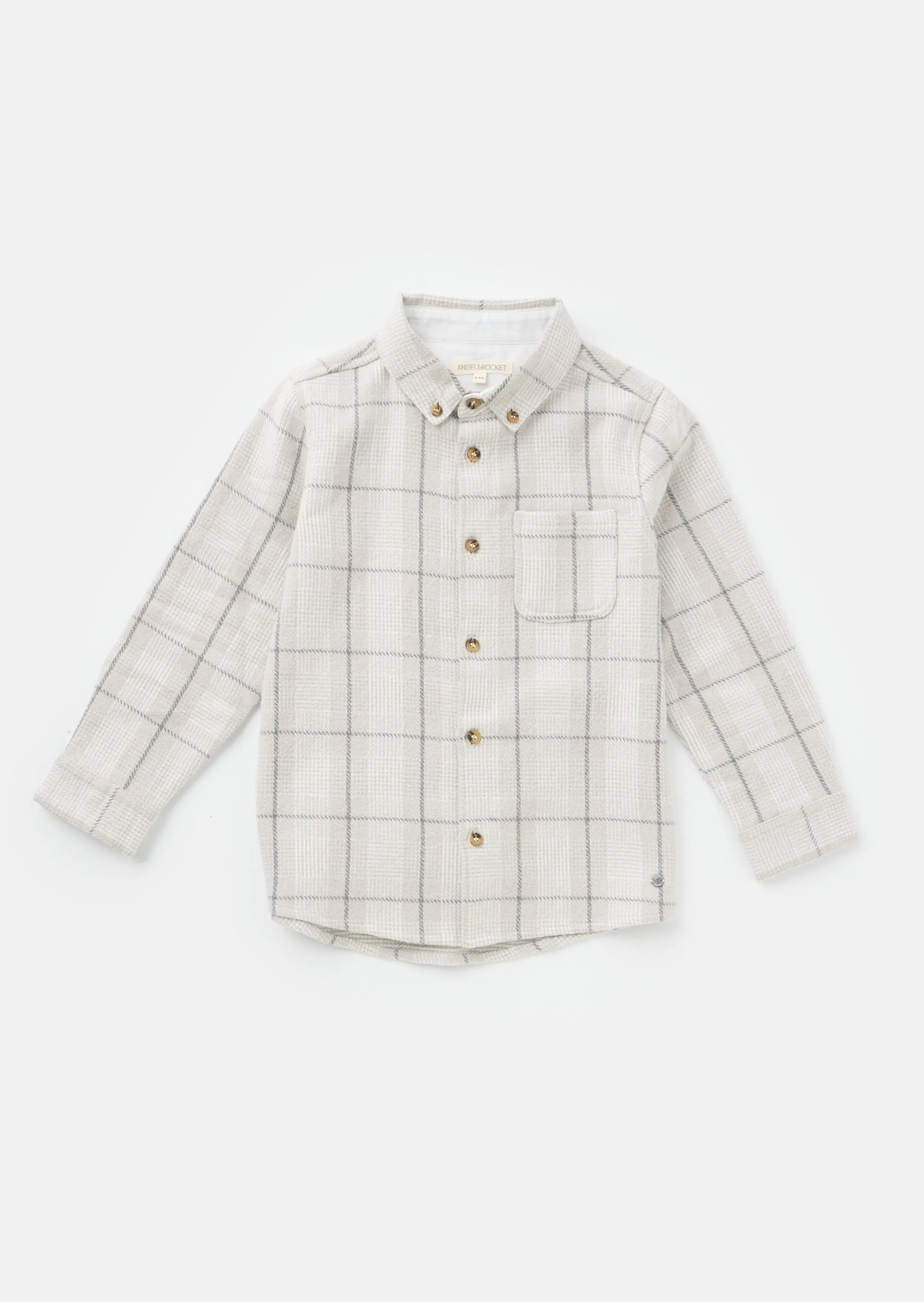 Noah Grey Check Pocket Shirt
