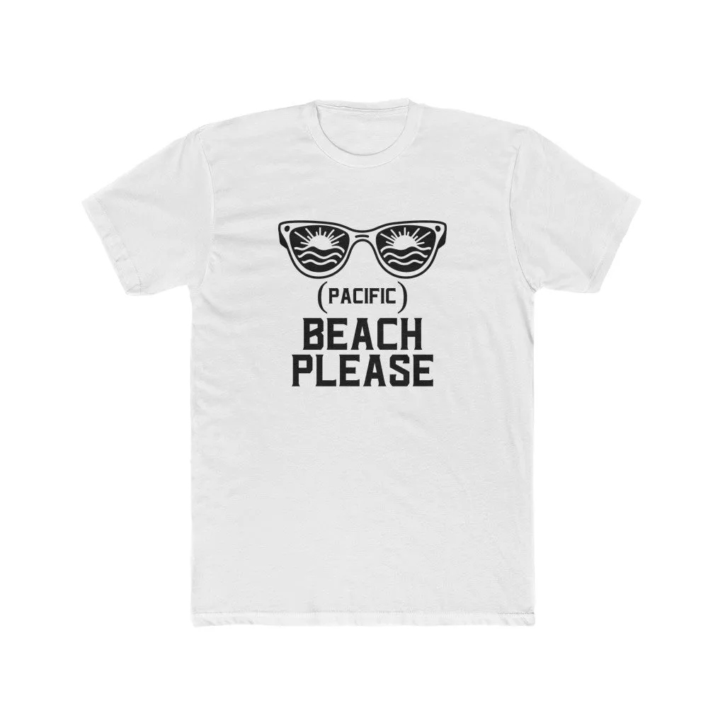 (Pacific) Beach Please Unisex Cotton Crew Tee