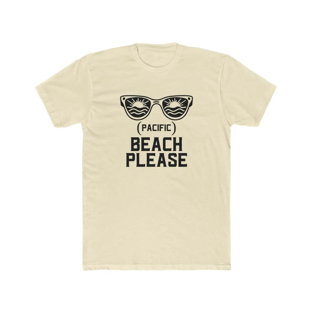 (Pacific) Beach Please Unisex Cotton Crew Tee