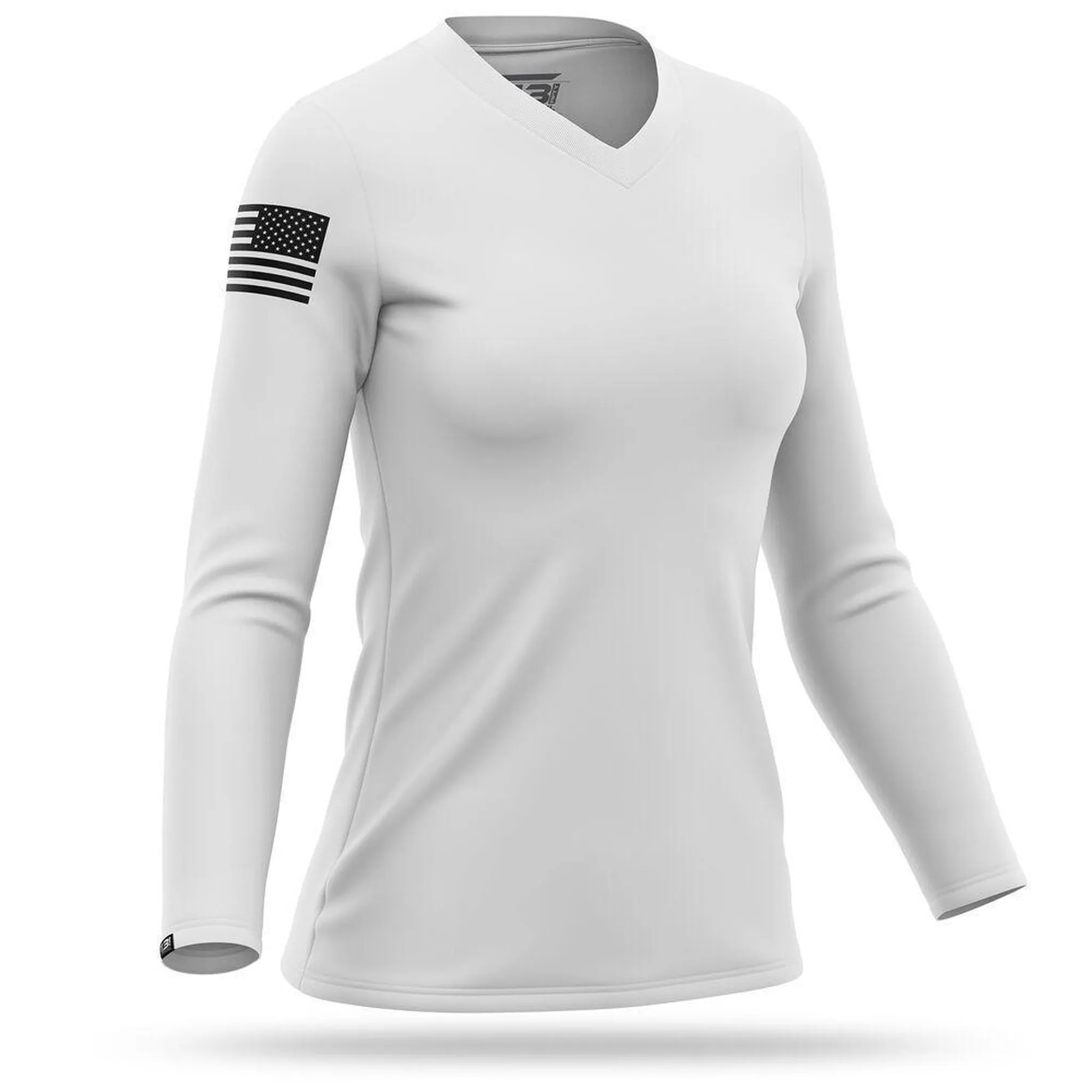 [PATRIOT] Women's Utility Long Sleeve [WHT/BLK]