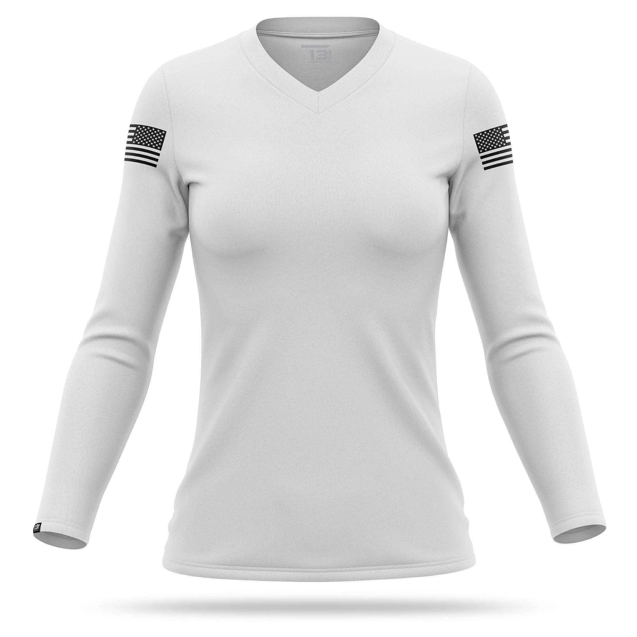 [PATRIOT] Women's Utility Long Sleeve [WHT/BLK]