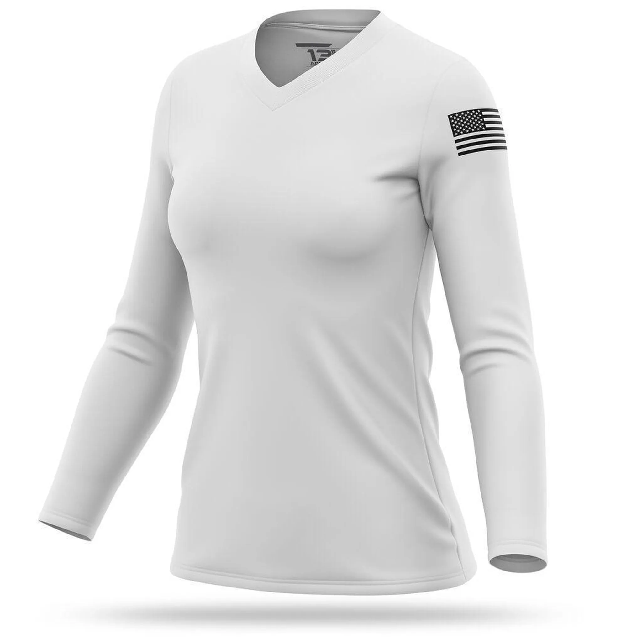[PATRIOT] Women's Utility Long Sleeve [WHT/BLK]