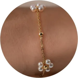 Pearl Bracelet-14K Gold Filled Pear Bracelets for women 6.5 2
