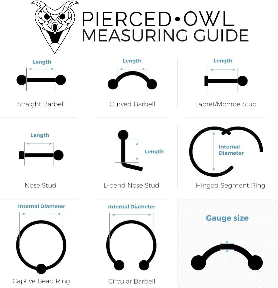 Pierced Owl 16GA 316L Stainless Steel CZ Crystal and Tiny Spike Lined Hinged Segment Clicker Ring