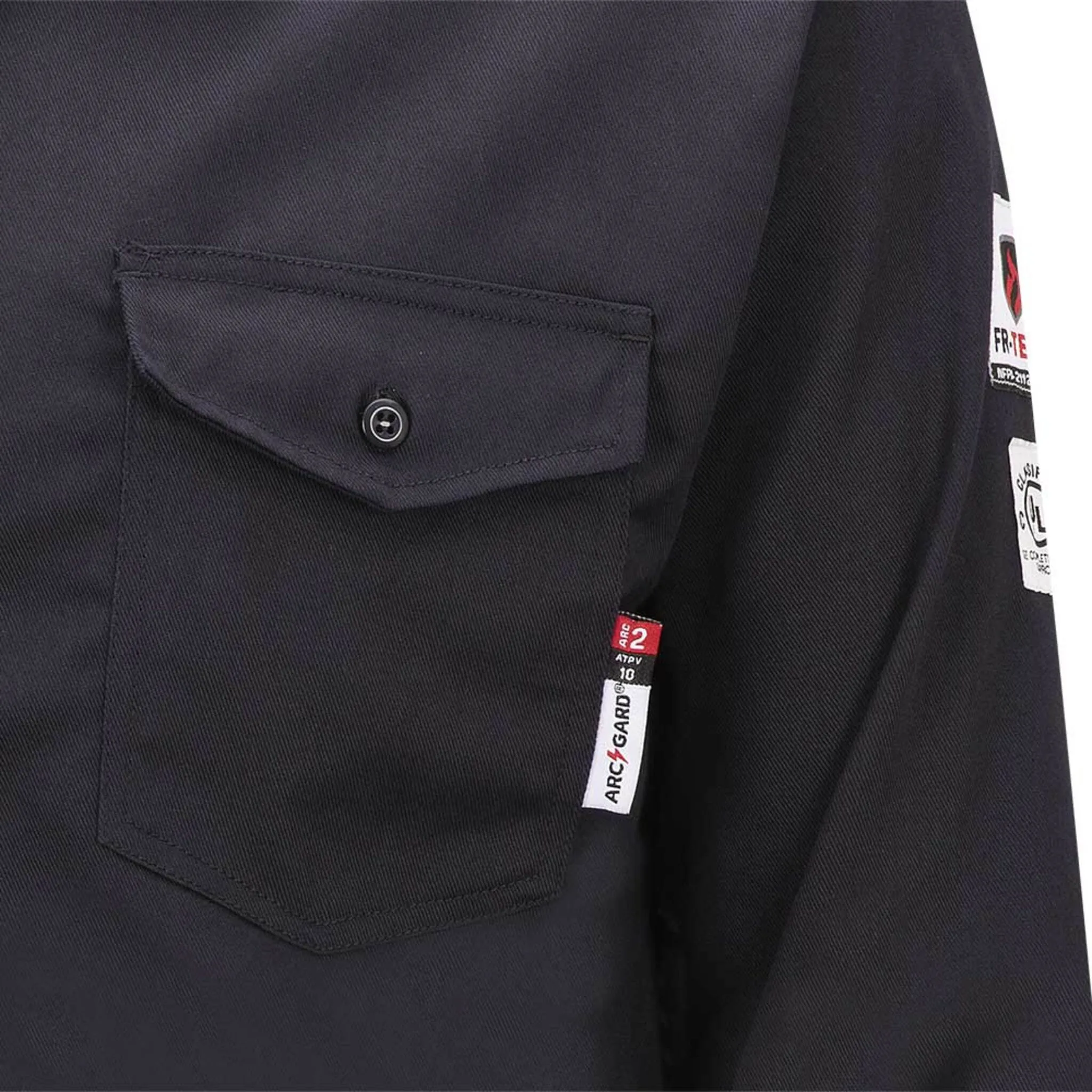 Pioneer Men's Flame Resistant Work Shirt, FR-TECH® 7oz HRC 2, 88% Cotton/12% Nylon Blend, Arc-Rated Safety Shirt with Durable Construction | Sizes S-4XL