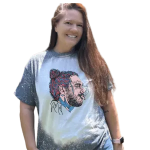 Post Malone Distressed Vintage Adult Bleached T-Shirt
