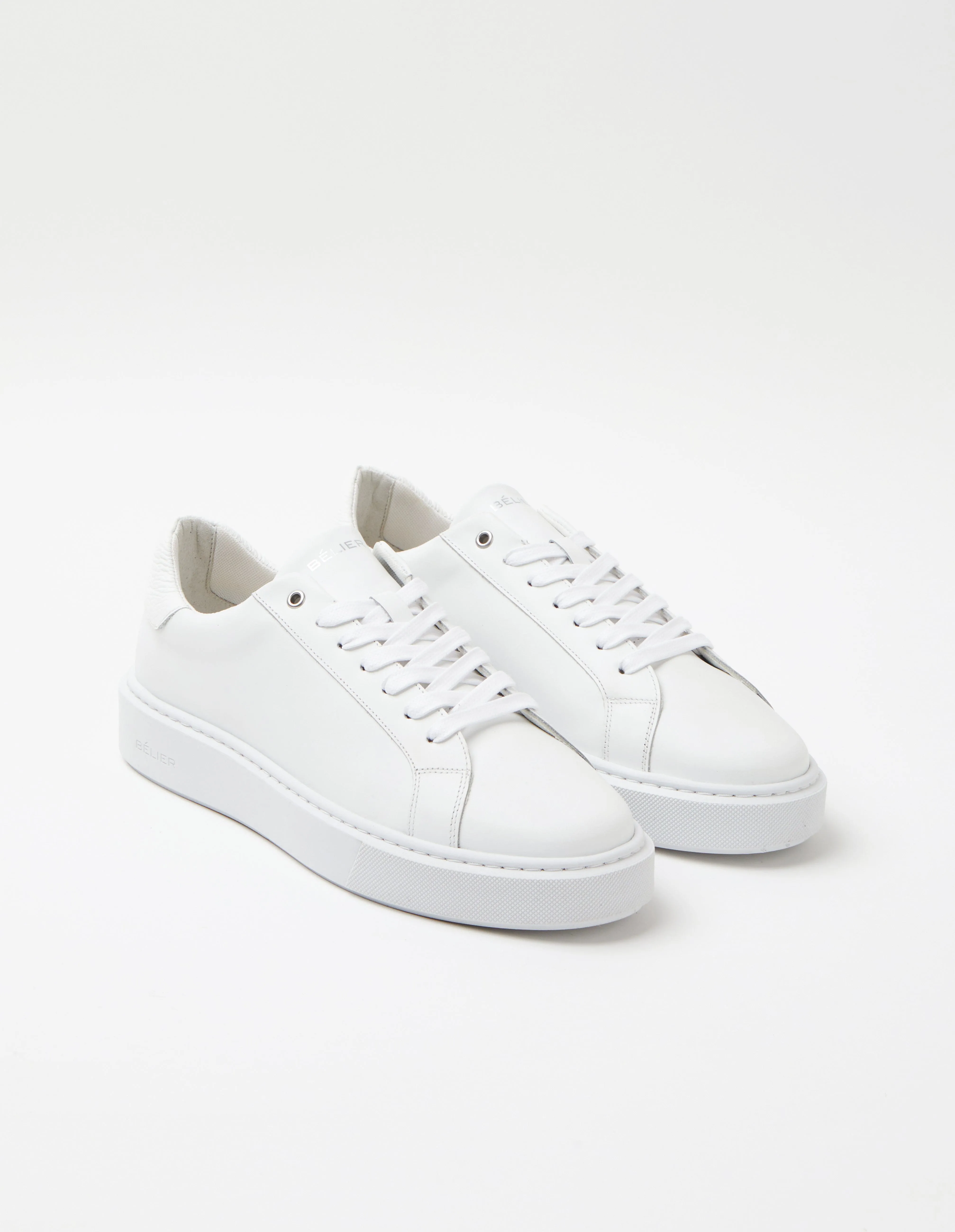 Premium Leather Cupsole White/White