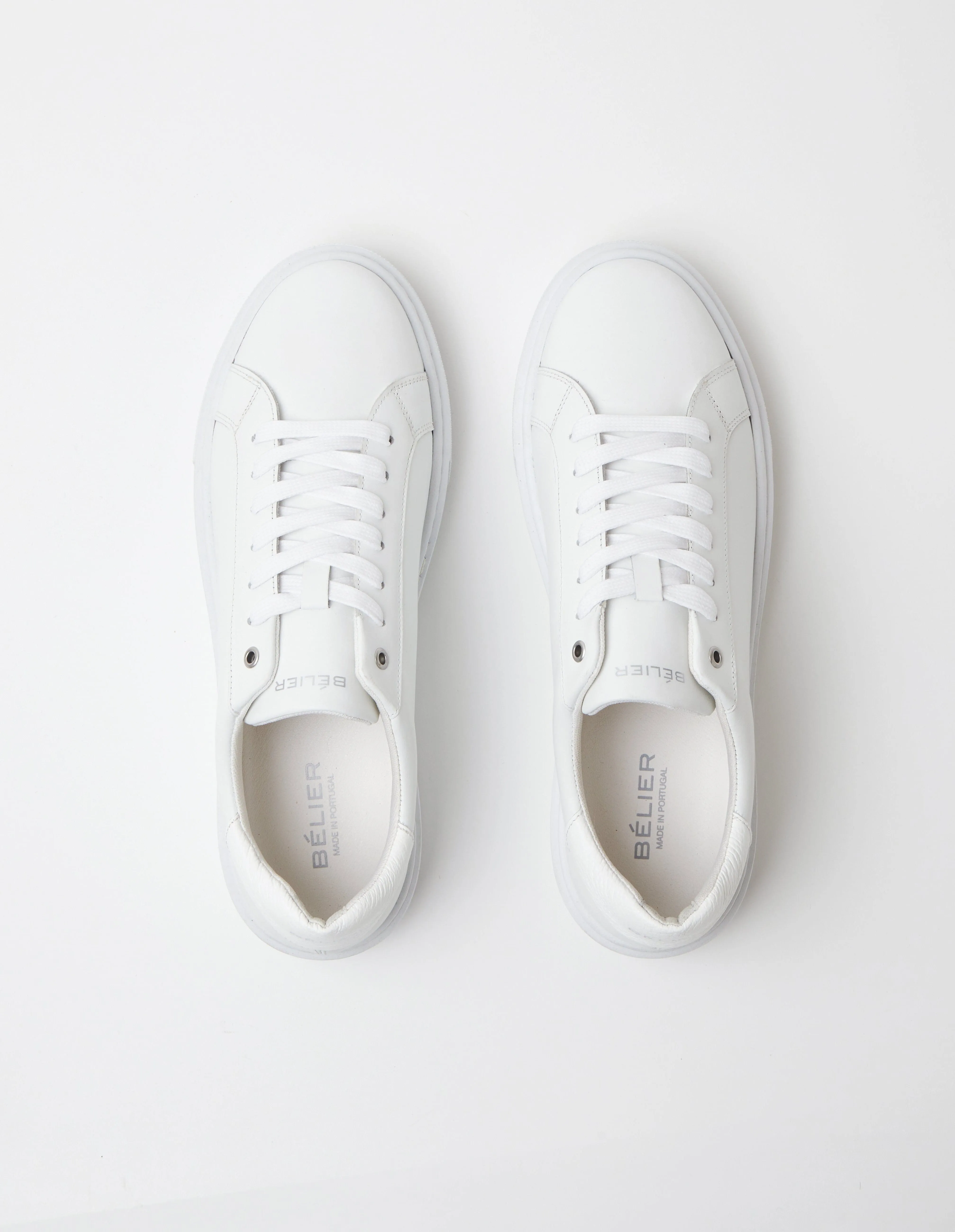 Premium Leather Cupsole White/White