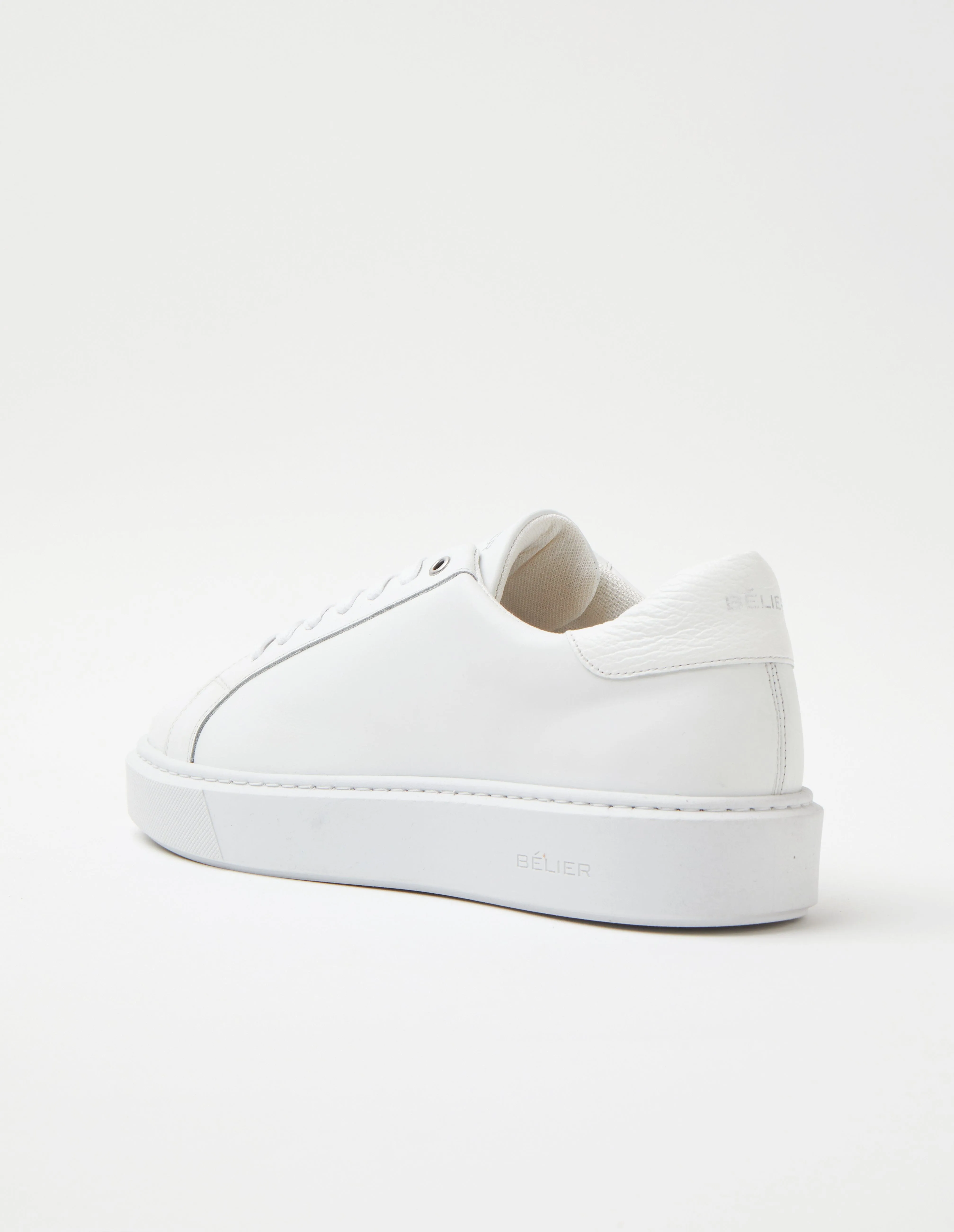 Premium Leather Cupsole White/White