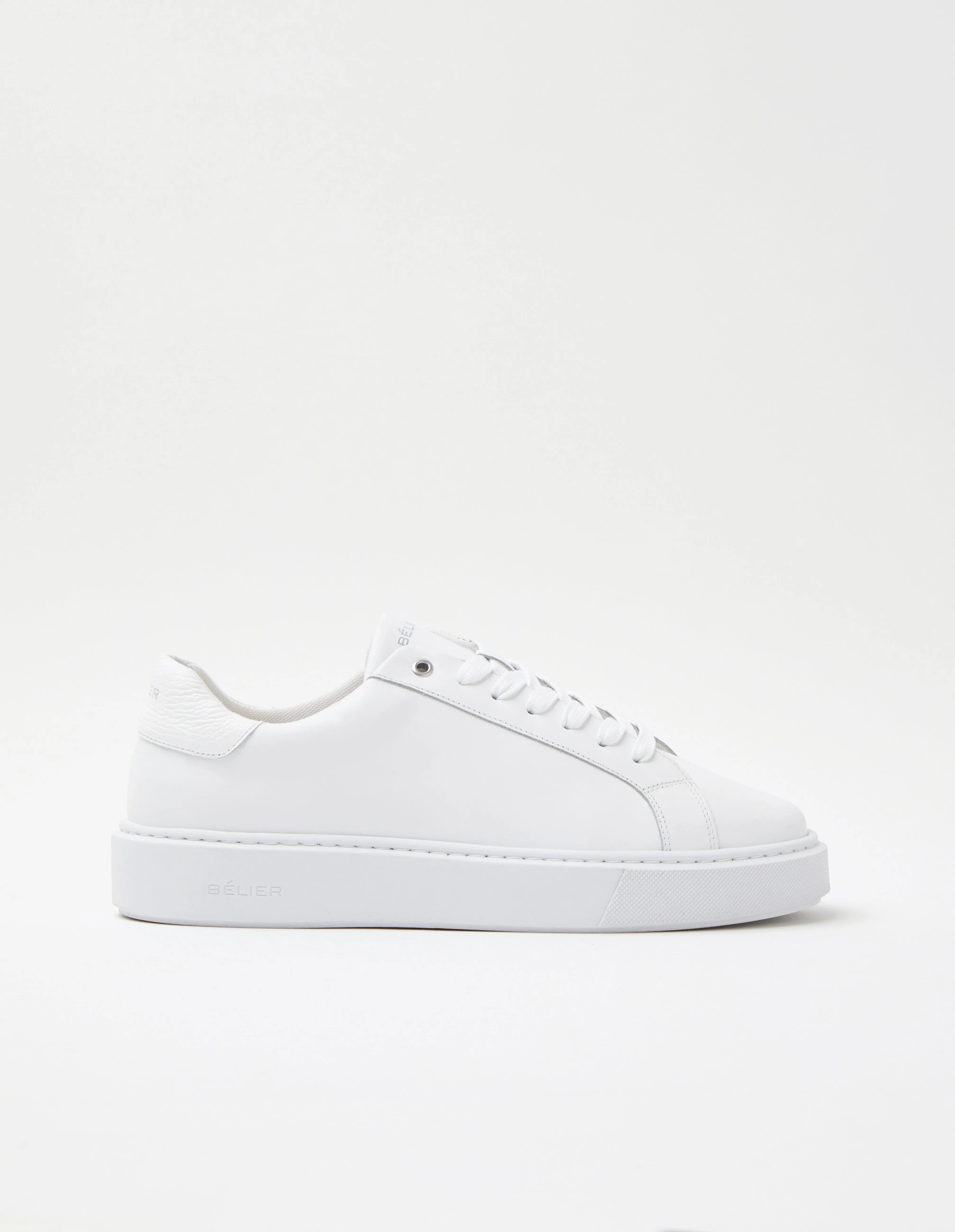 Premium Leather Cupsole White/White