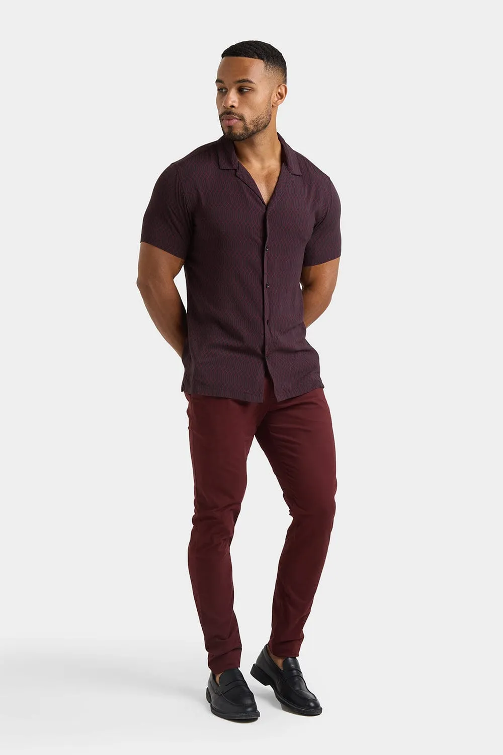 Printed Shirt in Black Retro