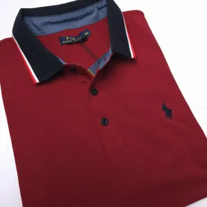 PRL duo-collar designer polo | Wine