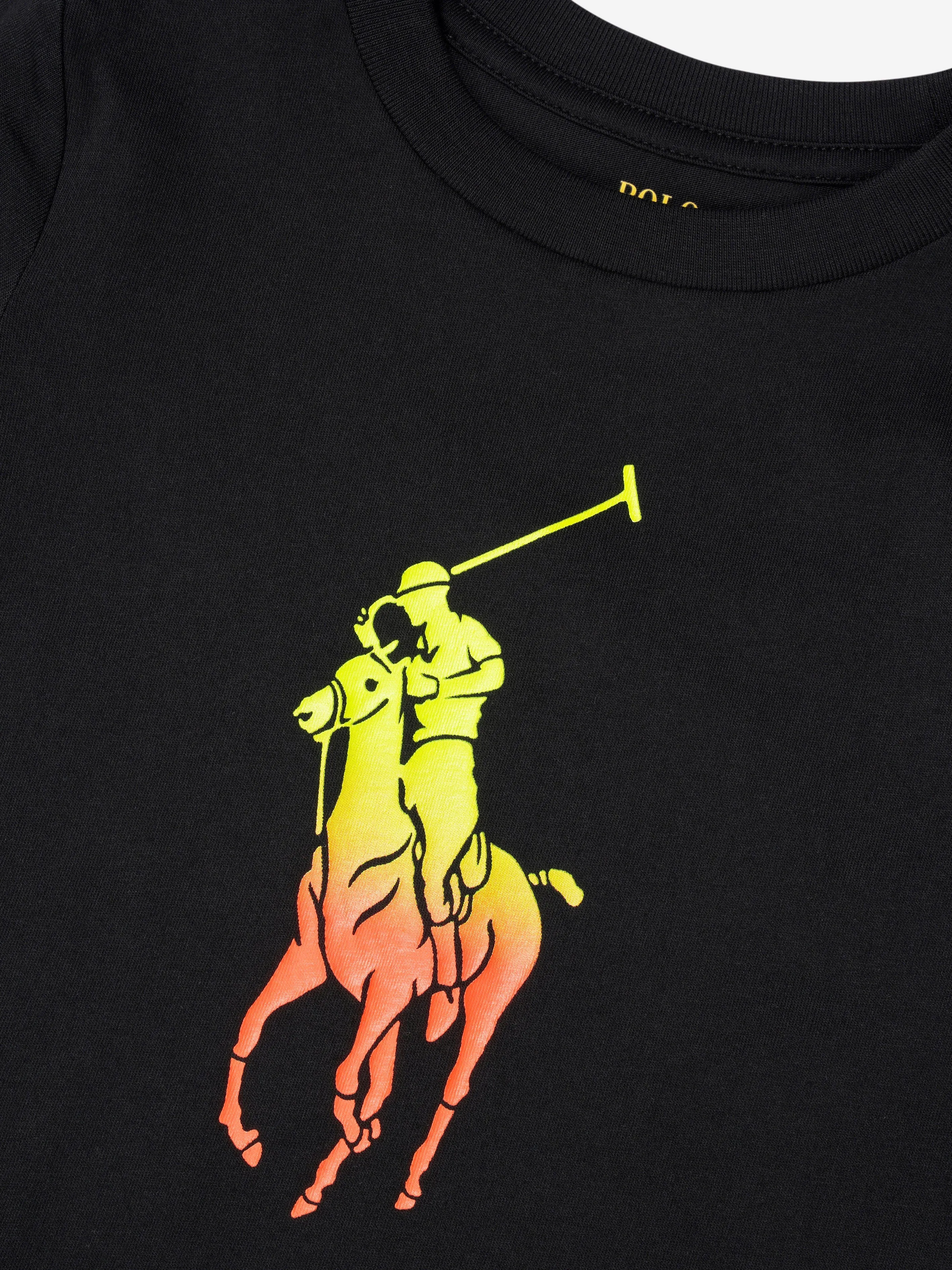 Ralph Lauren Boys Logo T-Shirt in Black
